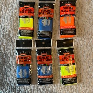Ergodyne Cooling Skull Wrap - Assorted Colors.  Bundle of 6. NWT
